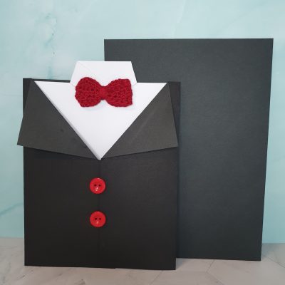 tarjeta felicitación dia del padre hecha a mano con diseño propio