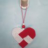 LLAVERO CROCHET CORAZON ENAMORADOS SAN VALENTIN
