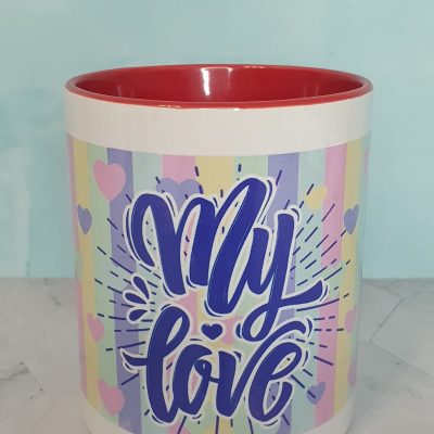 taza corazón personalizada