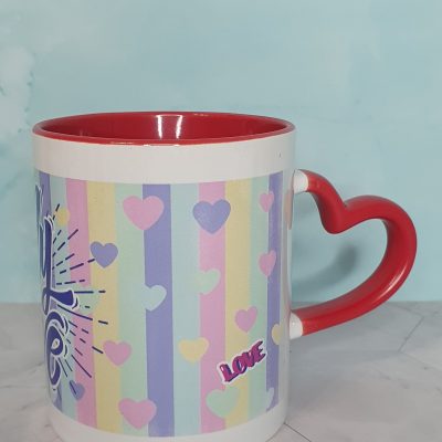 taza con asa corazon