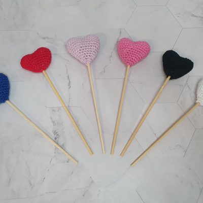 crochet corazon enamorados