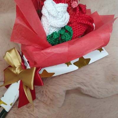 ramo rosas crochet día de la madre