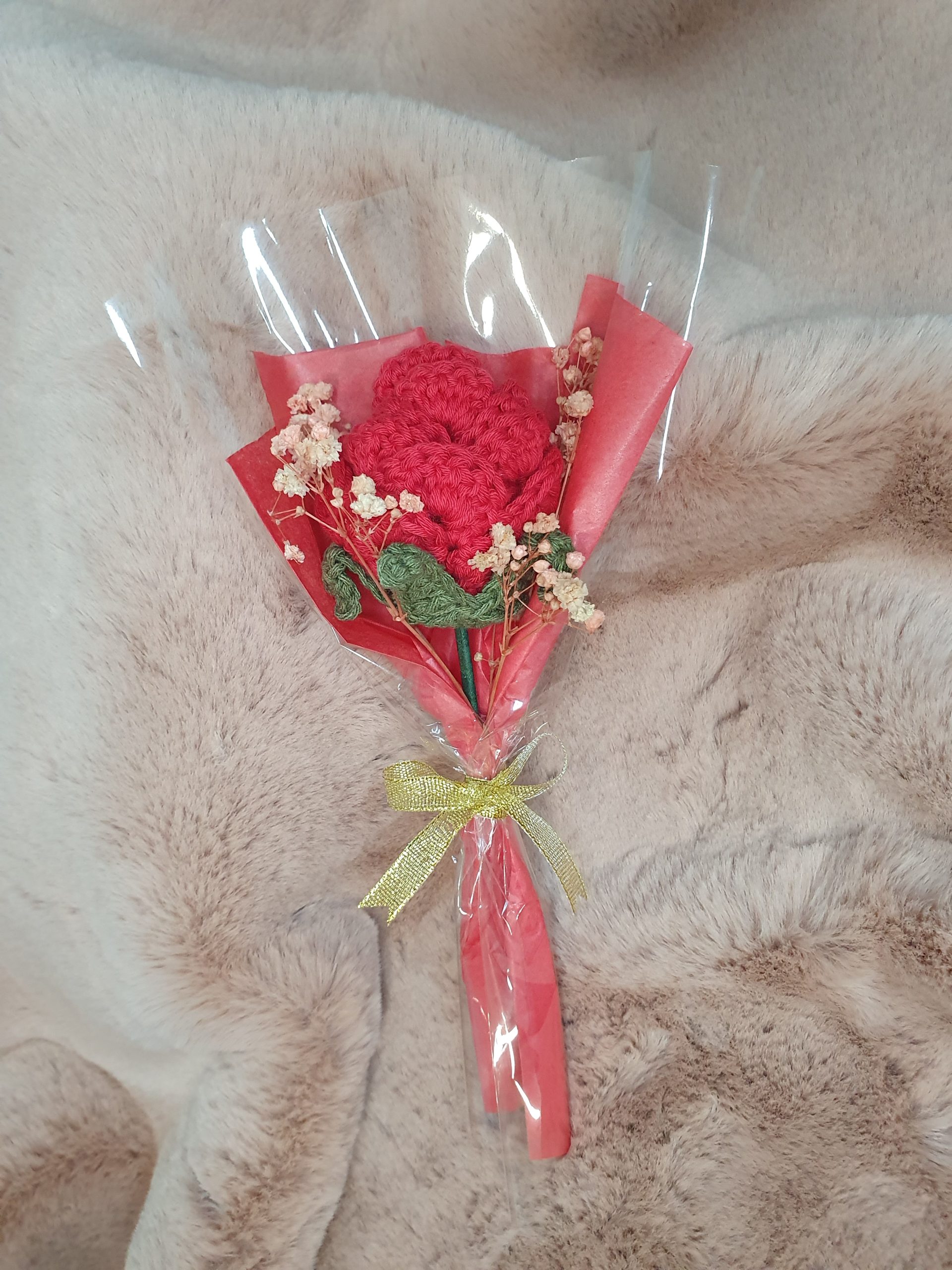 20240131_231433 hecha a mano rosa de crochet roja