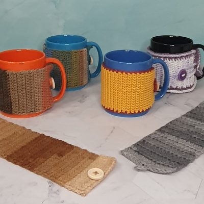 taza desayuno faja taza crochet