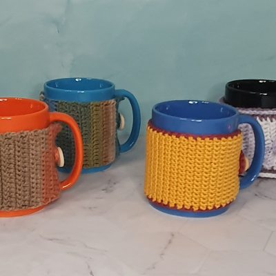 taza desayuno faja taza crochet
