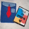 funda tablet crochet dia padre regalo personalizado