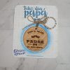 llavero grabado madera dia padre regalo personalizado