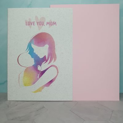 tarjeta feliz día de la madre hecha a mano crochet