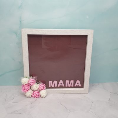 marco decorado a mano para el día de la madre