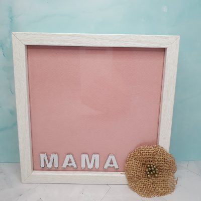 marco decorado a mano para el día de la madre