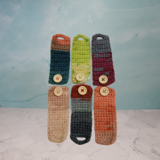 sujeta cables crochet