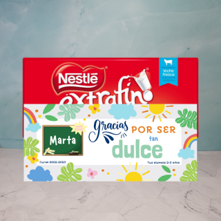 tableta chocolate personalizada